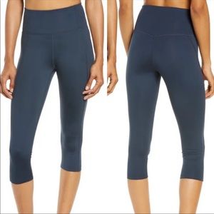 Girlfriend Collective Navy Blue Cropped 